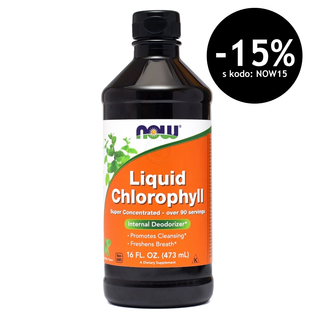 Tekoči klorofil NOW (473 ml)